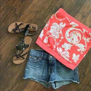 Levi’s super cute cut off shorts.